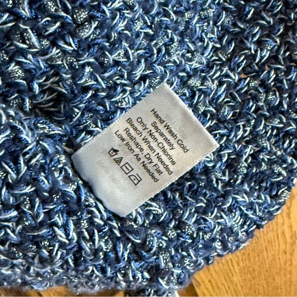 Coldwater Creek Blue/Silver Marled Cardigan Cozy Sweater Size 2X - Picture 3 of 4